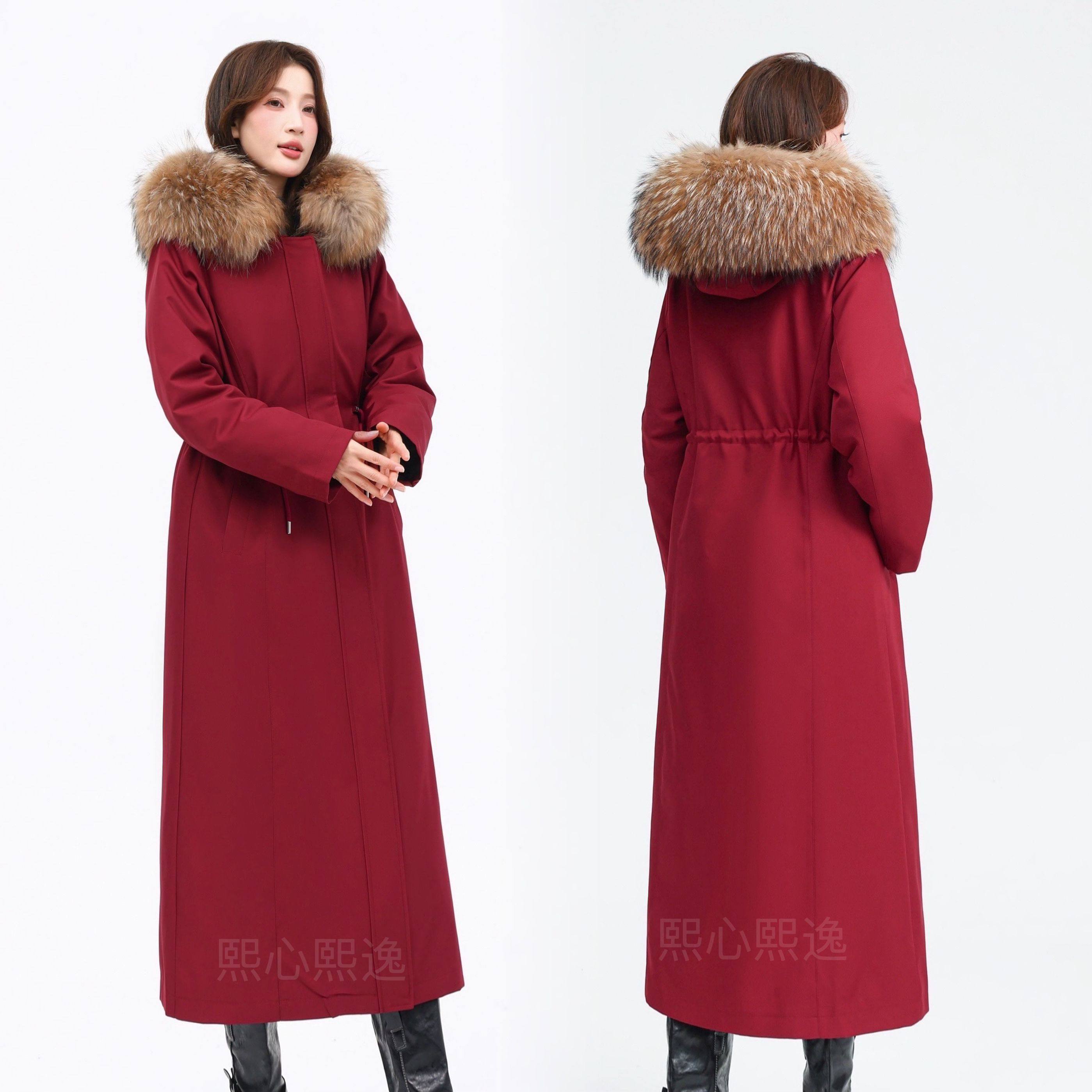 超长120cm升级脚踝款款獭兔毛派克服大毛领可拆卸真皮草过膝大衣,女装/女士精品,派克服,淘宝优惠券,粉丝福利购,淘宝优惠卷