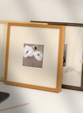 正方形画框实木相框挂墙定制字画装裱书法38*50国画外框架33x33cm