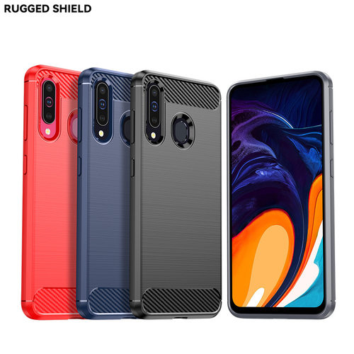 适用三星Galaxy A60手机壳SM-A6060保护套拉丝纹简约防滑防摔软壳