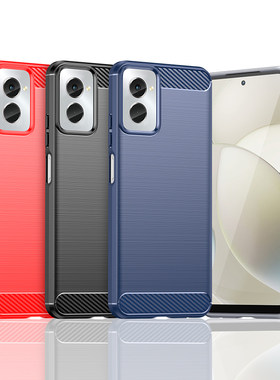 适用Moto G Power 5G 2024手机壳XT2415V简约拉丝碳纤维纹防滑防指纹全包边防摔保护套软壳
