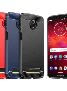 适用Moto Z3手机壳Z3 Force/Z3Play/XT1929-15保护套拉丝防摔软壳