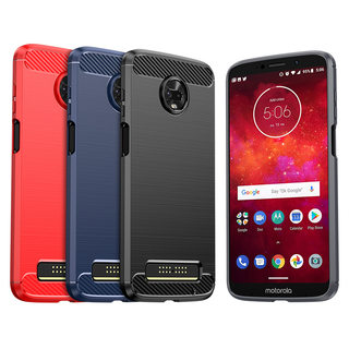 适用Moto Z3手机壳Z3 Force/Z3Play/XT1929-15保护套拉丝防摔软壳