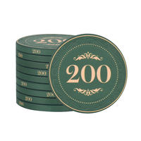 Game Continent Guiguan Engraved Texas Hold 'em Poker ceramic Chips specializes in offering high-end 43mm Texas Hold 'em poker chips thumbnail 8