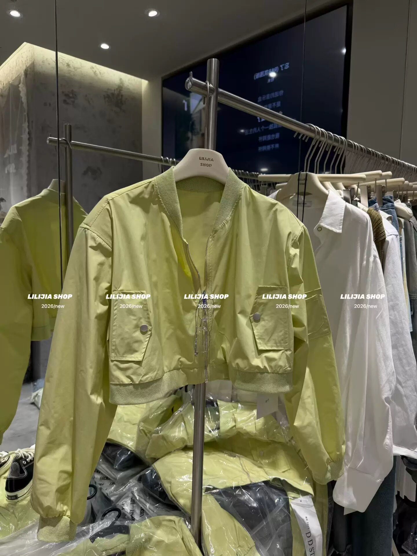 正品实拍韩国东大门新款百搭短款小个子纯色外套女休闲棒球服夹克