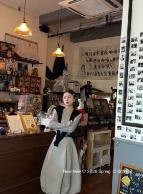 正品实拍2026春季新款修身显瘦百搭圆领套头简约时尚波点上衣T恤