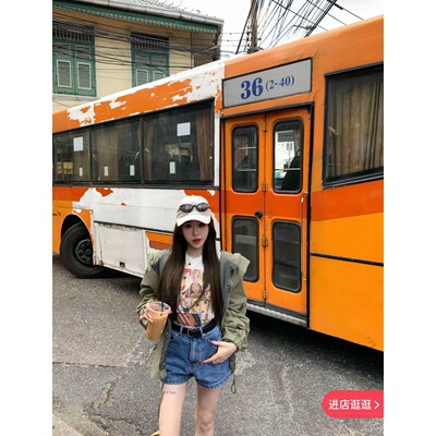 2026春季新款韩版宽松百搭休闲连帽工装外套女简约时尚夹克上衣潮