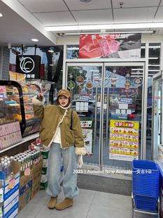 宽松显瘦百搭休闲外套 韩版 泡菜订制羊羔毛加绒外套女2025冬季 新款