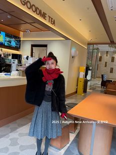 韩版 新款 宽松显瘦百搭外套潮 2025冬季 泡菜订制毛茸茸加厚毛衣开衫