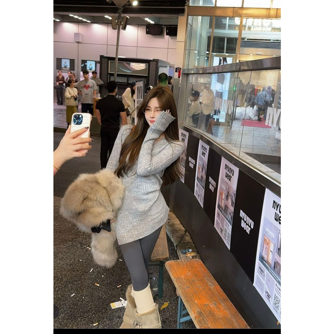 韩国东大门2025秋冬新款韩版时尚休闲百搭宽松显瘦V领针织衫毛衣