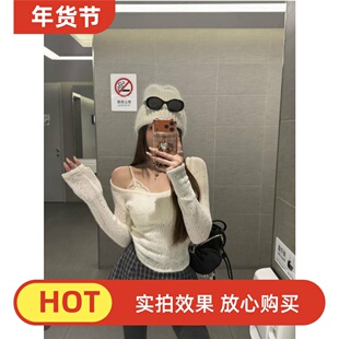 泡菜订制灰色格子毛尼裙裤女2025冬季新款百搭a字显瘦韩系半身裙