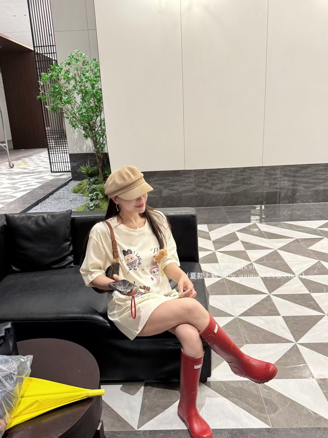 泡菜订制灰色卡通小熊短袖T恤女2025夏季新款韩版宽松休闲上衣潮