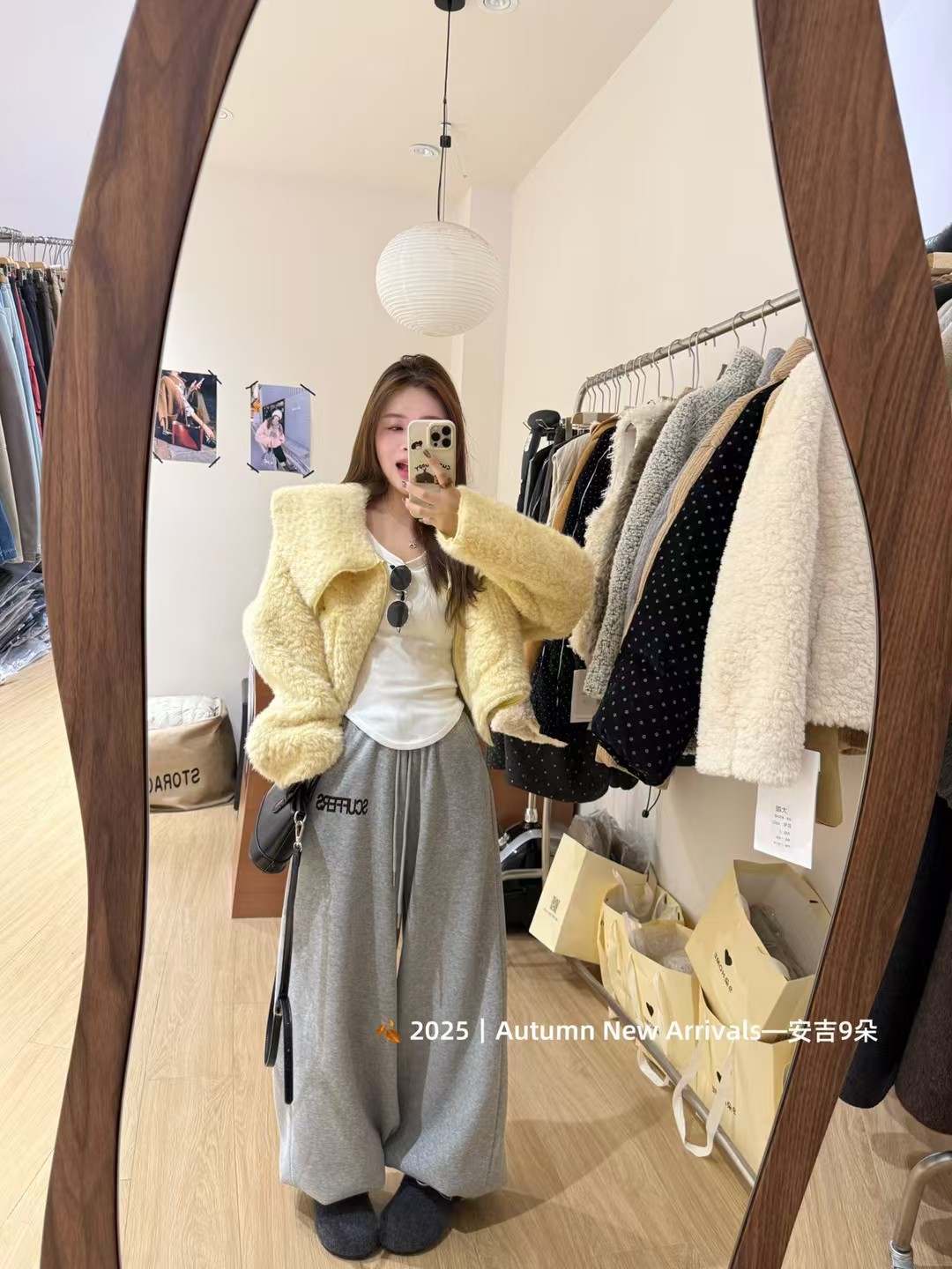 韩国东大门2025冬季新款韩版宽松休闲翻领长袖羊羔毛皮毛一体外套