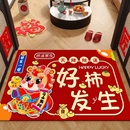 入户门地垫家用门口防滑脚垫子除尘耐脏进门玄关高级地毯喜庆新年