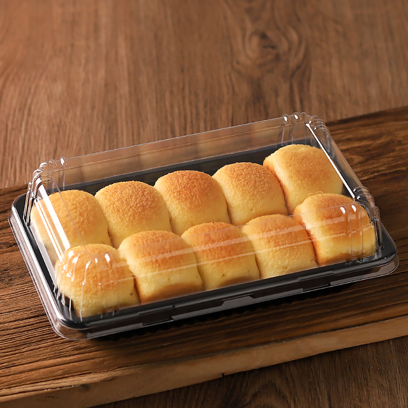 Z2512加厚塑料打包脏脏包手撕面包水果捞千层蛋糕包装盒包邮100个