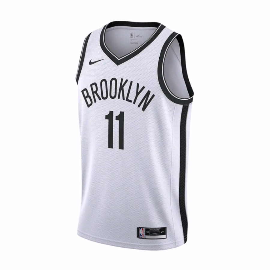 Nike NBA 篮网队凯里·欧文11号运动球衣篮球背心 男款 白色