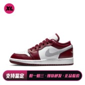 儿童板鞋 低帮 白色 喜樂运动 红色 通用 Jordan 四季 皮革