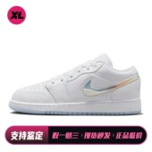 喜樂运动 秋夏春冬 Jordan 皮革 白色 儿童篮球鞋