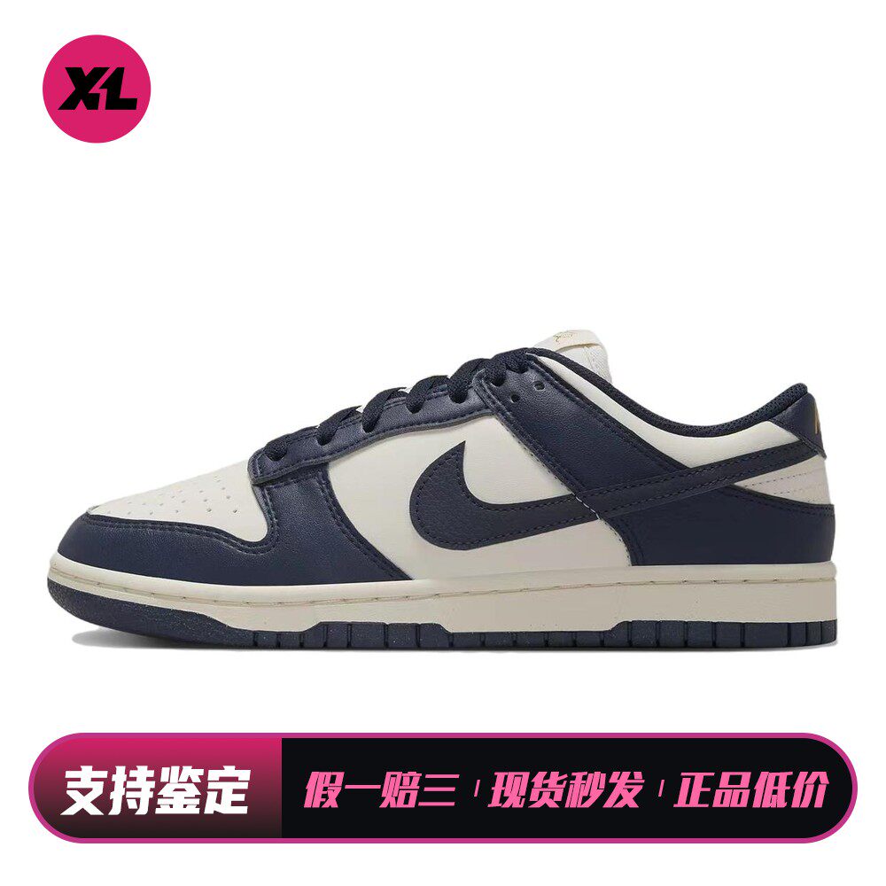 【喜樂运动】 Nike 板鞋 耐磨 蓝色 平跟 女 圆头 系带 低帮