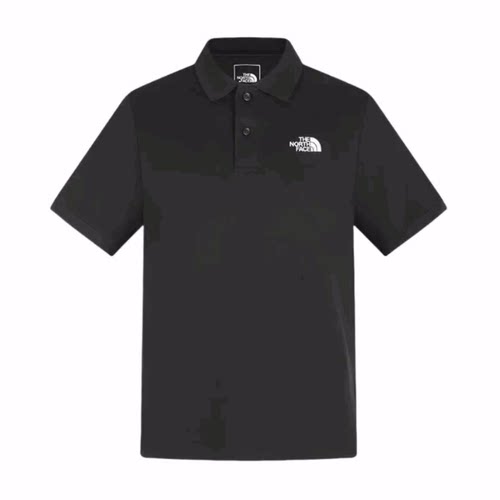 北面THE NORTH FACE SS26 户外休闲宽松透气 Polo衫 男款 宇宙黑