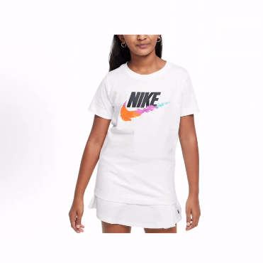 Nike SportswearT恤舒适柔软百搭短袖 白色儿童 款