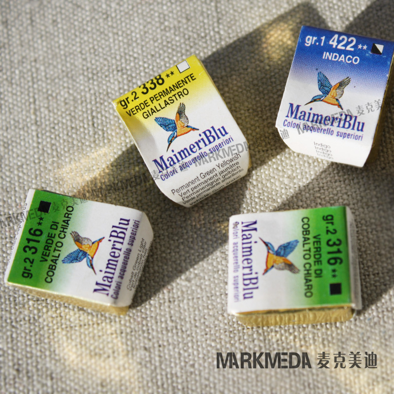 maimeri美利蓝蜂鸟页面水彩颜料