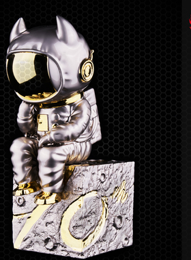 怒宝思考合金版手办Angrybaby潮玩艺术摆件收藏品限量现货发售