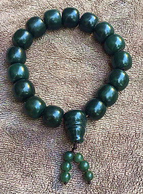 玉石手串男和田青玉手链女带证书