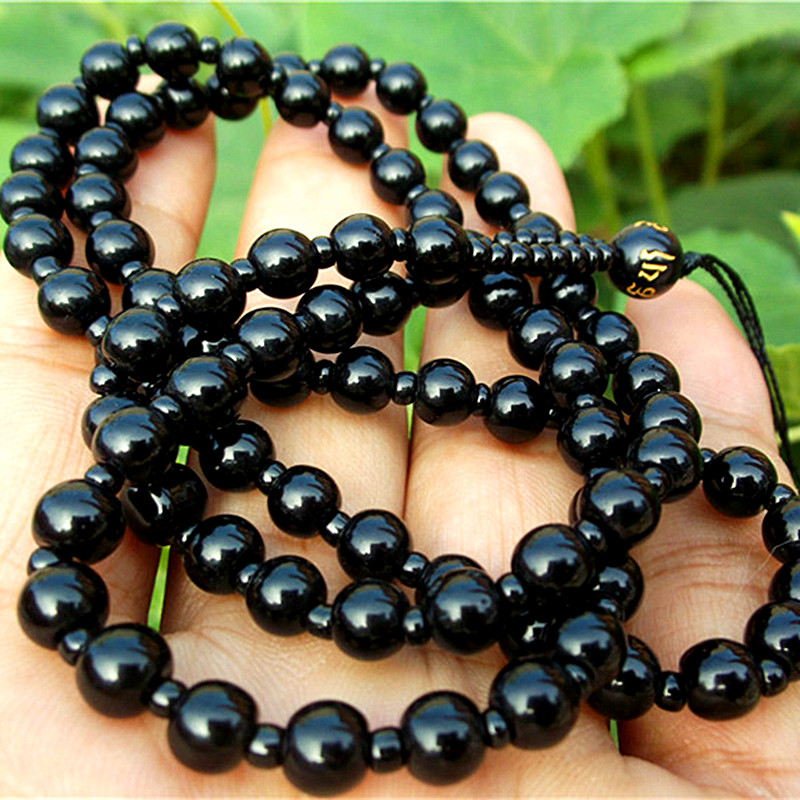 黑玛瑙玉坠玉佩珠链绳子挂坠绳黄金翡翠玉器项链吊坠绳挂绳项链绳