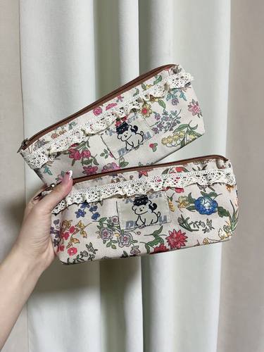 女学生笔袋复古文艺碎花笔袋