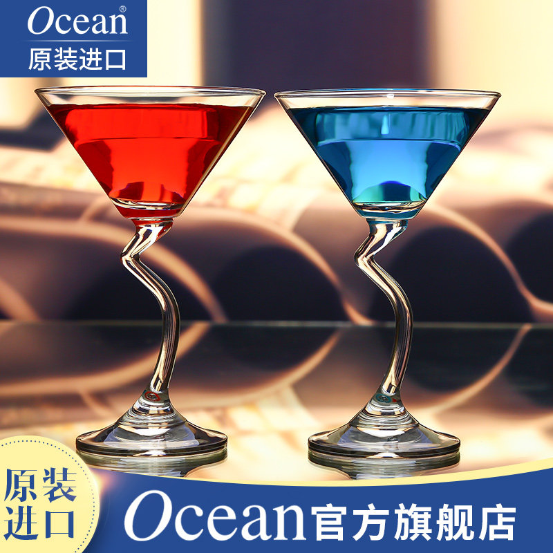 ocean进口无铅玻璃玛格丽特杯创意鸡尾酒杯红酒杯 香槟杯高脚杯