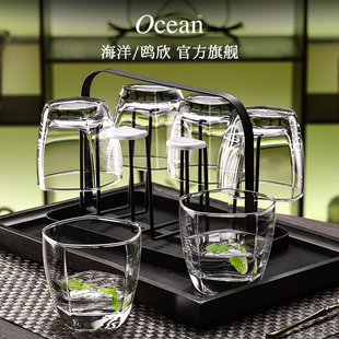 Ocean鸥欣进口玻璃杯套装 水杯家用透明杯子家用喝水泡茶客厅茶杯
