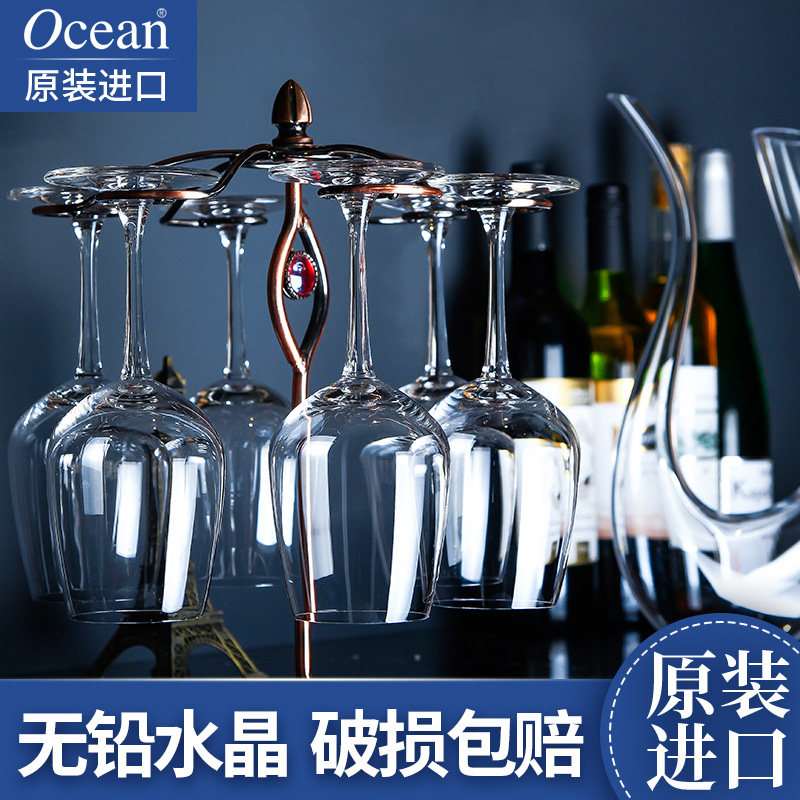 Ocean进口水晶玻璃红酒杯高脚杯葡萄酒套装醒酒器家用奢华创意2个图片
