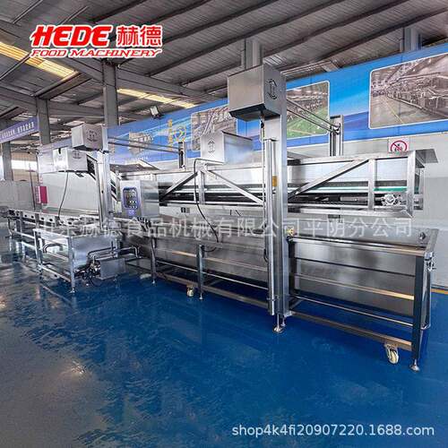 速冻蔬菜水果解冻机连续式水产品气泡解冻线龙门提升鱼仔化冻机