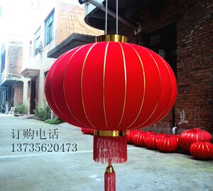 大小号高档植绒大红灯笼喜庆过年春节乔迁阳台走廊户外定做广告灯