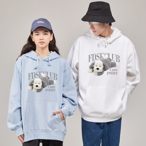 FDSK加绒宽松可爱印花