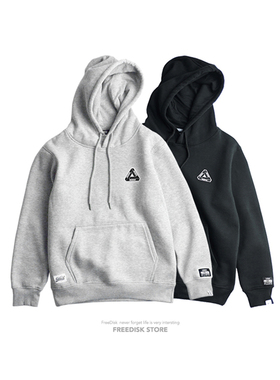 FDSK三角标潮流时尚简约情侣死飞几何印花 抓绒卫衣