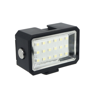相机补光灯gopro潜水灯迷你LED防水补光灯大疆运动相机冷靴支架