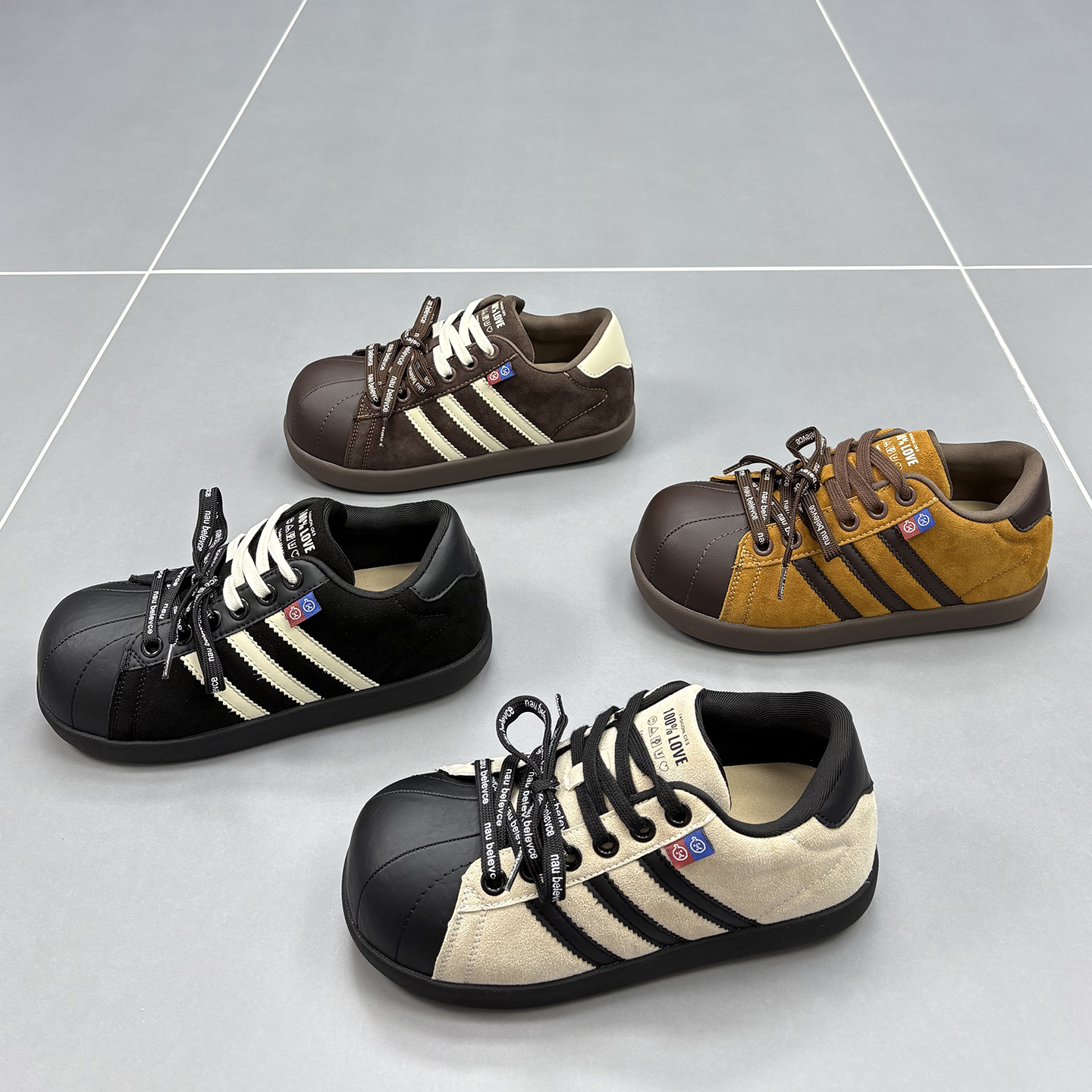 速利玛真皮德训鞋女2025秋季休闲