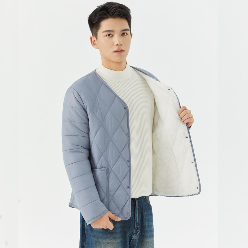 棉衣男加绒加厚打底小棉袄内穿羽绒棉内胆保暖秋冬中青年棉服内搭