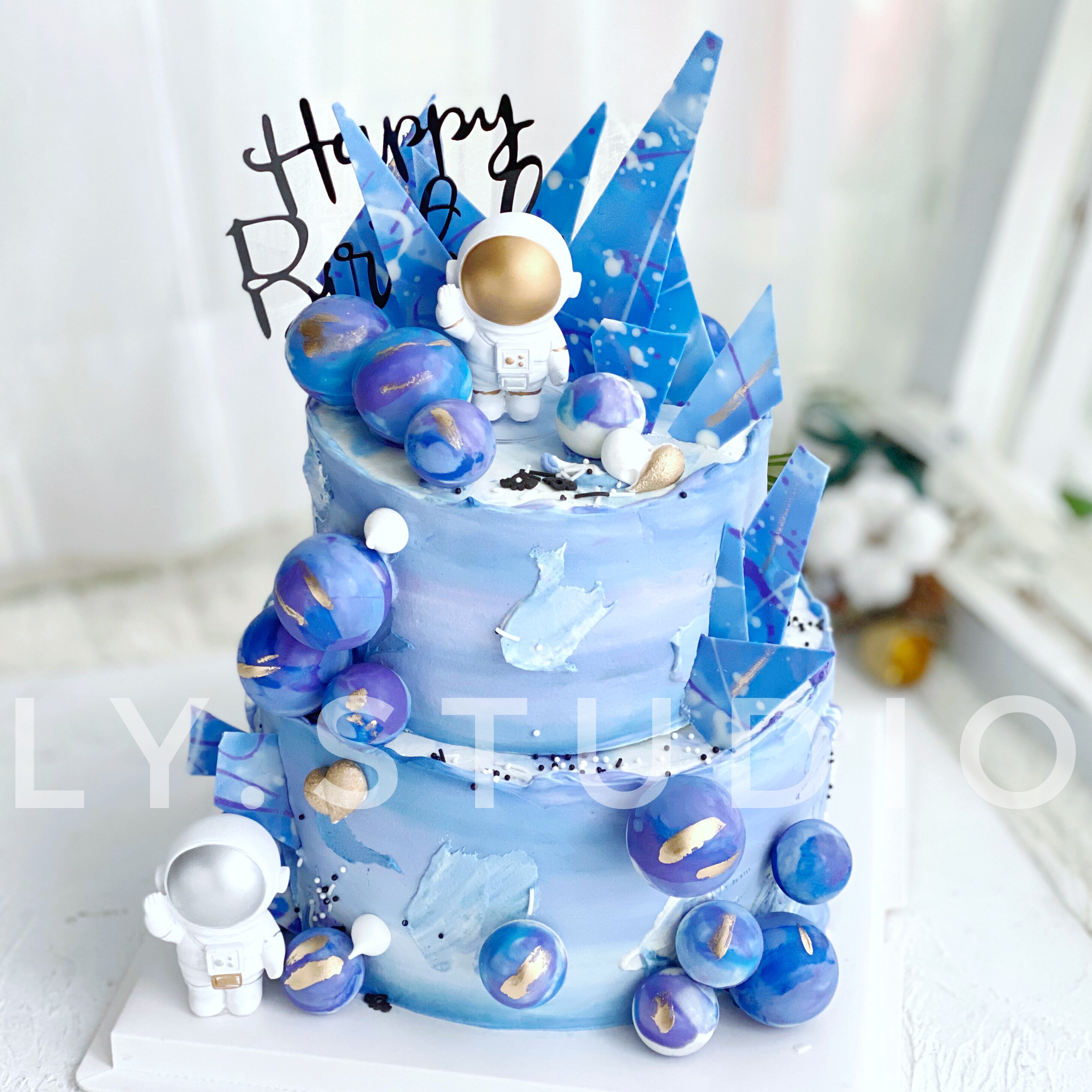 麓岚 星空甜品台 动物奶油水果蛋糕 男孩女孩生日会 厦门同城