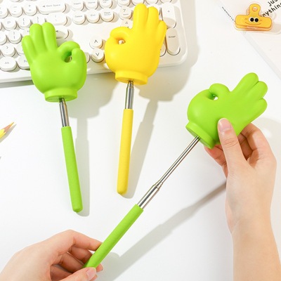 手势伸缩棒 创意趣味教学伸缩手指笔指读棒阅读便携式手指点读棒