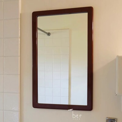 dulton金属边框壁挂卫生间化妆镜