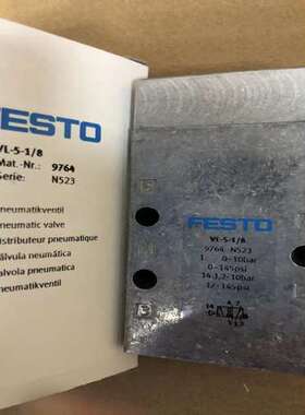 FESTO气控阀VL-5-1/8-1/4-1/2-3/8-B9764 14294 9199 31000 14952
