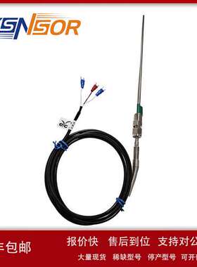 台湾EYC出线式热电阻 管径5MM管长350MM出线2MPVC FPT1/4活动螺纹