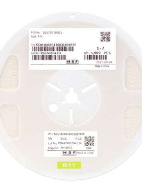 0603贴片压敏电阻 18V 3PF SDV1608S180C030YPTF (10只)