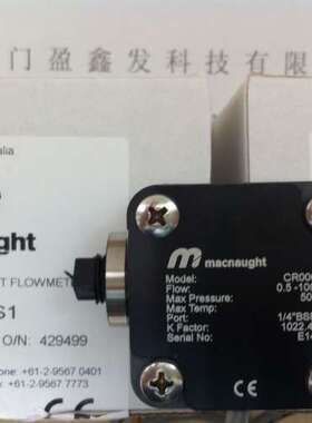 原装MACNAUGHT玛乐流量计 CR006-4S1