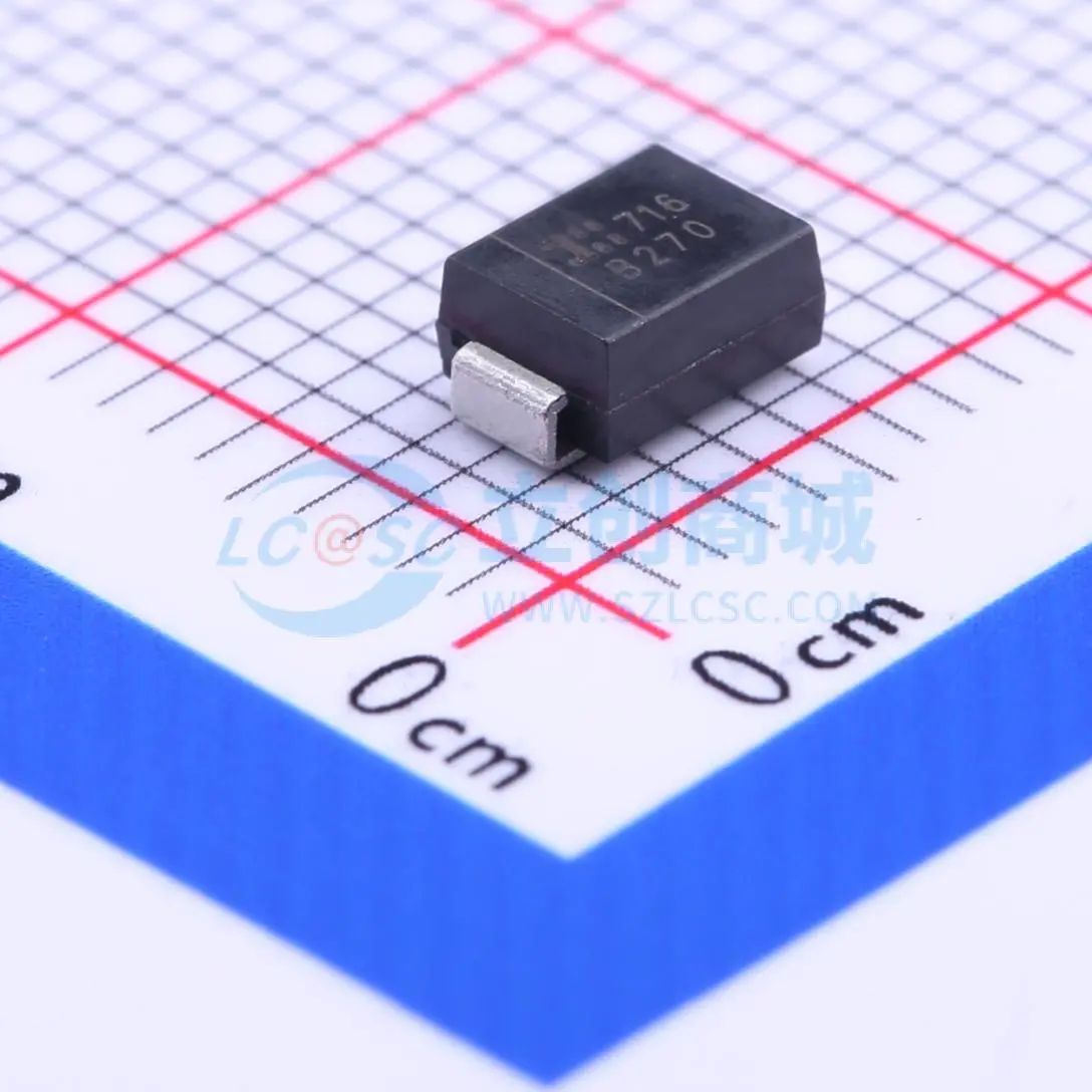 B270-13-F 肖特基二极管 SMB(DO-214AA) 停产 电压:70V 电流:2A