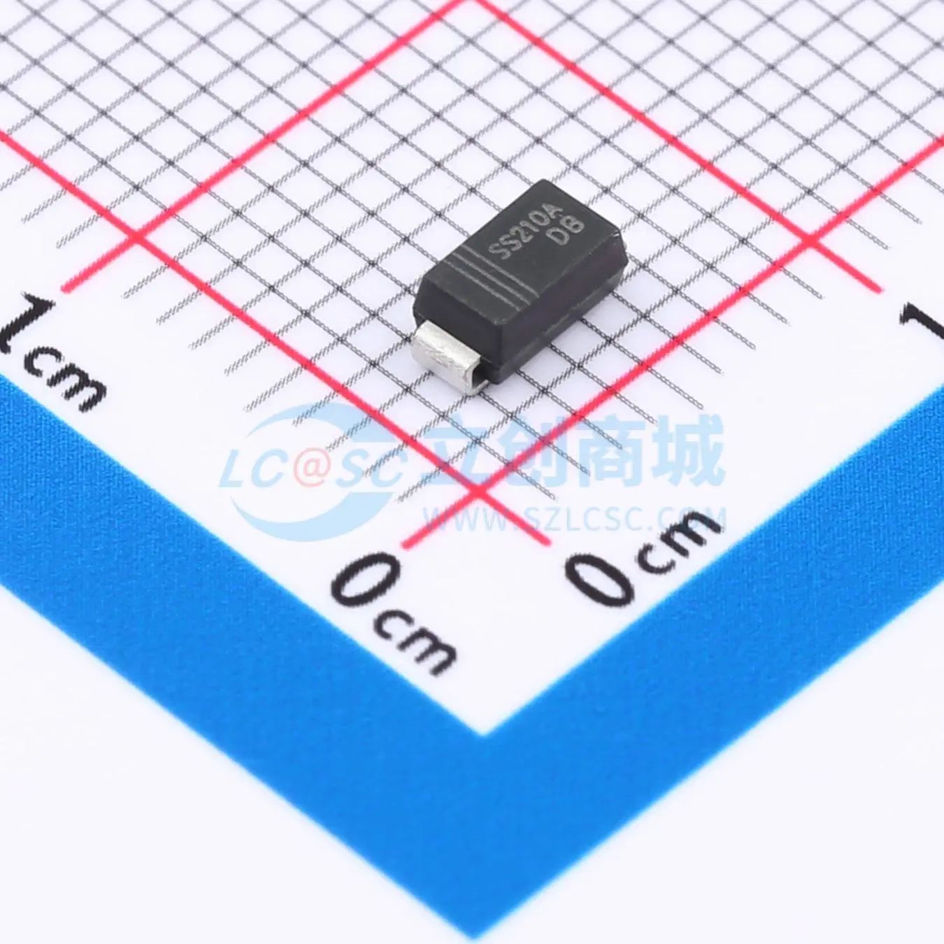SS210A 肖特基二极管 SMA 电压:100V 电流:2A