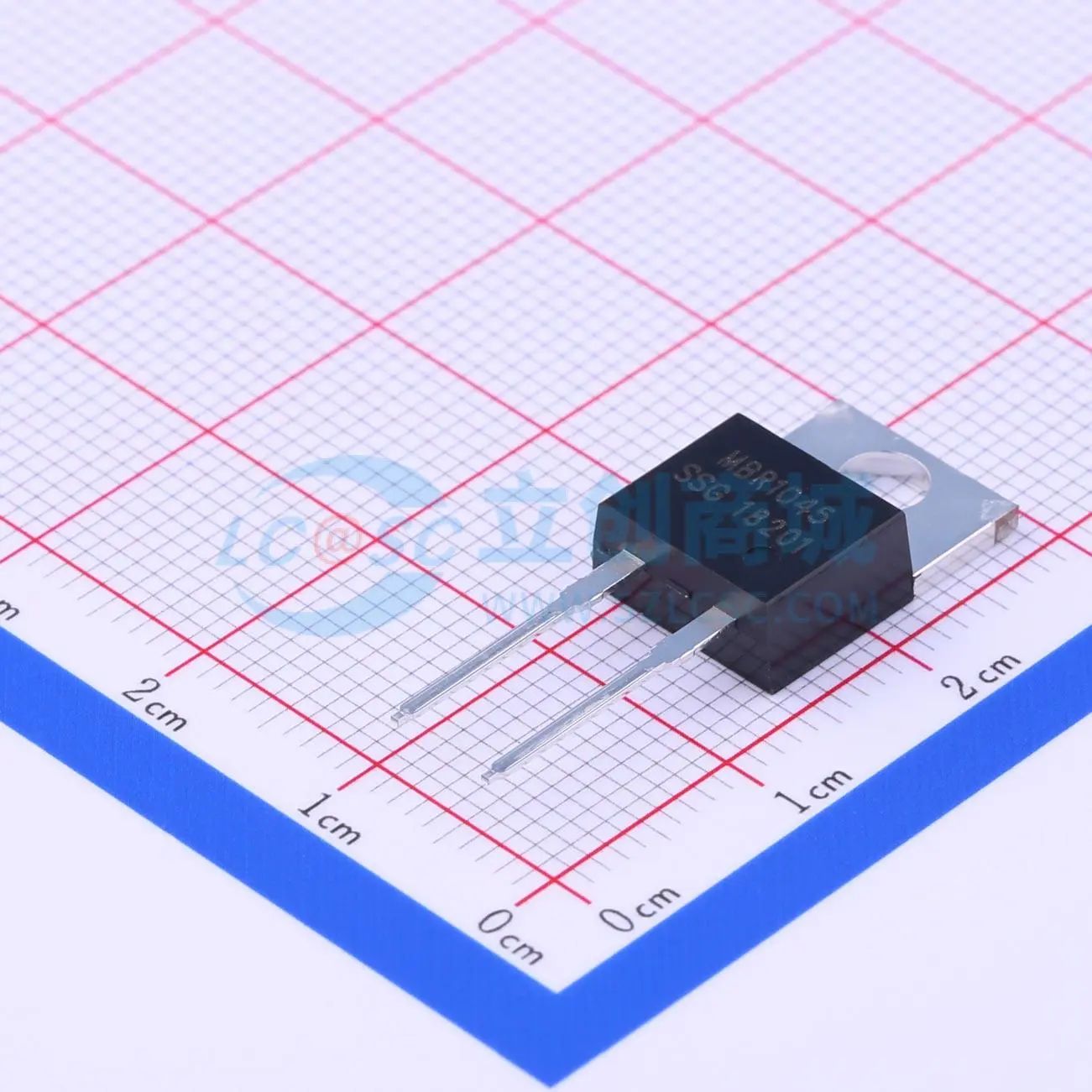 MBR1045 肖特基二极管 TO-220AC-2 电压:45V 电流:10A