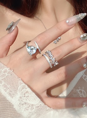 轻奢高级感闪钻锆石高级感